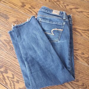 American Eagle skinny cutoff jeans Sz 4